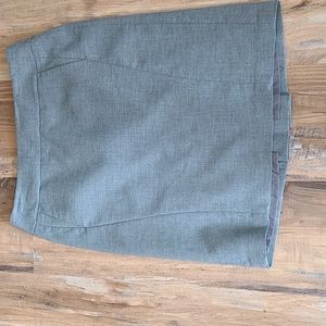 Ann Taylor Loft front pocket, thick grey skirt